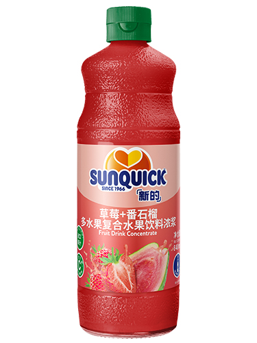840ml草莓+番石榴水果飲料濃漿
