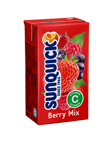 「新的」混合漿果水果飲料_125ml