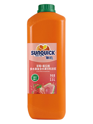 草莓+番石榴水果飲料濃漿