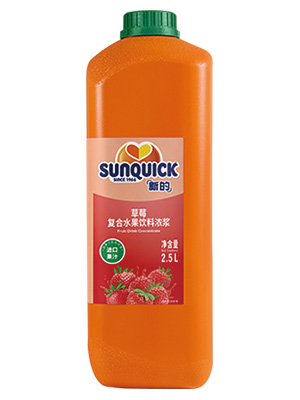 草莓水果飲料濃漿